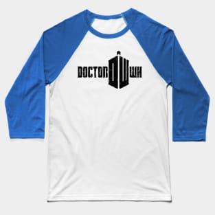 BLACK POLICE BOX Baseball T-Shirt